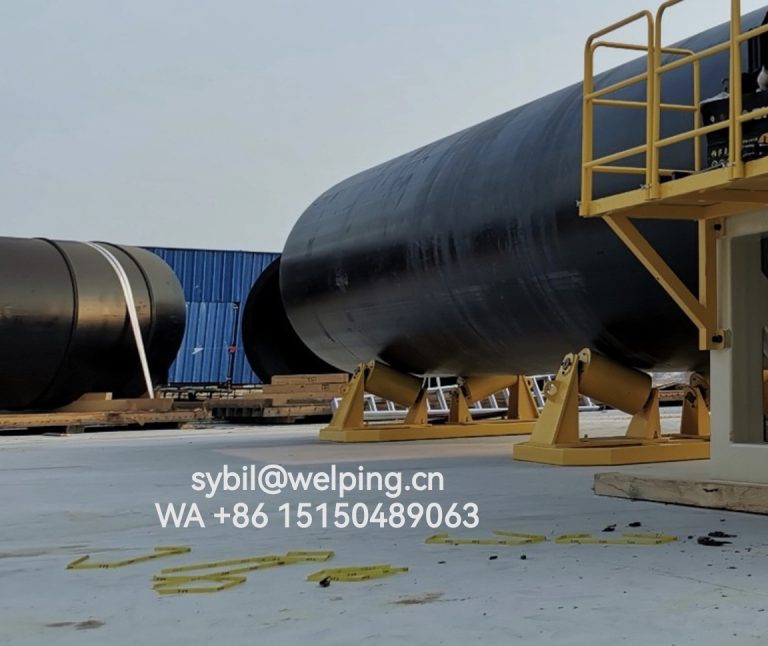 Welping Customize the 2250mm Pipe Roll Stand Used in Polyethylene Butt Fusion Site